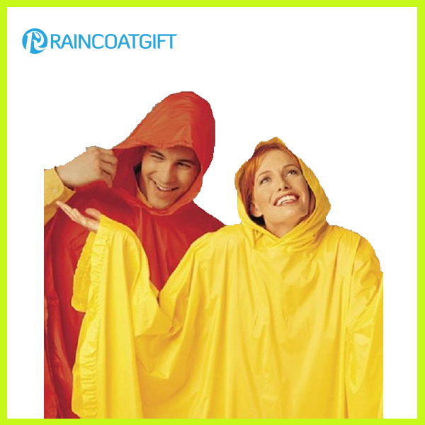 Promotional Logo Printed Wholesale PVC Raincoat