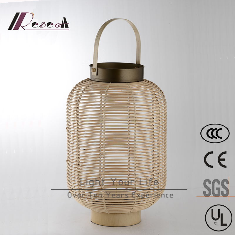 Chinese Hotel Decorative Natural Rattan Hanging Pendant Lamp