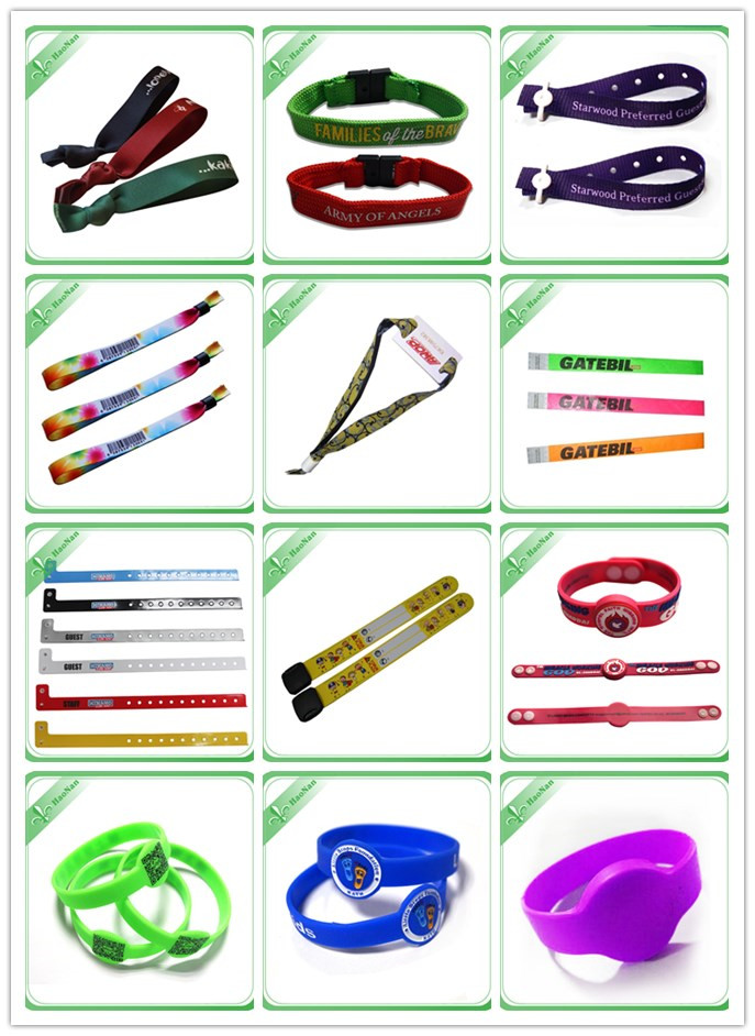 OEM Handicraft Silicone Wristband with Debossed Logo (HN-SW-124)