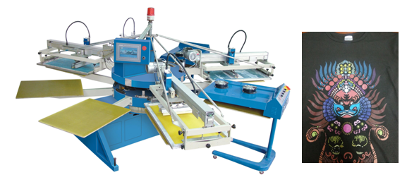 Spe-154/10 4 Colors 10 Stations Cheap T Shirt Screen Printing Machine Printer