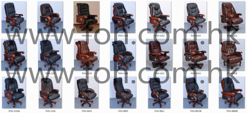 Office Furnitures Leather Swivel Executive Office Chair (FOH-B92)