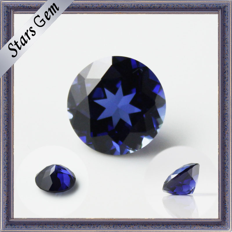 Low Price Lab Created Blue Sapphire Gemstone