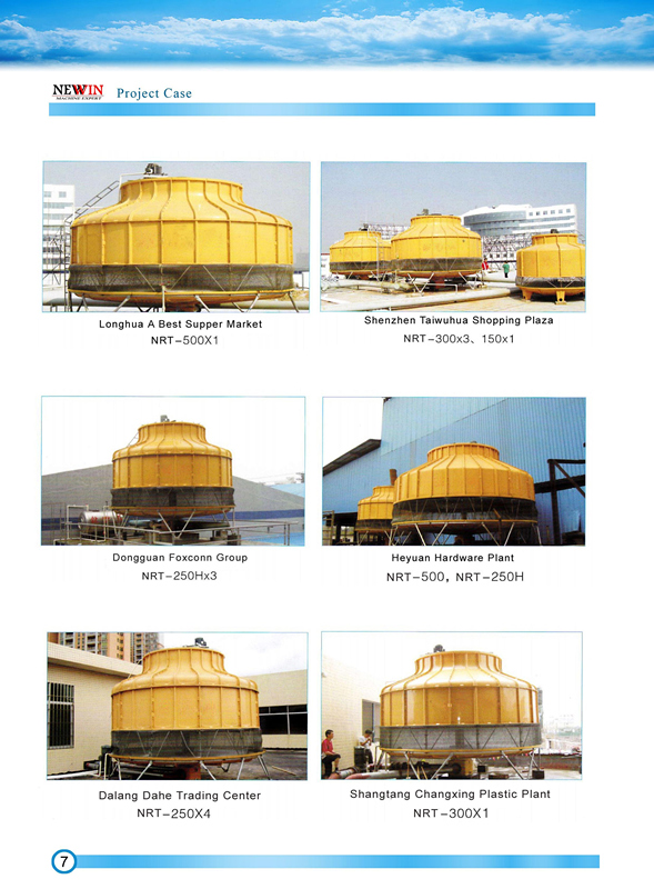 Fiberglass Round Industrial Cooling Tower