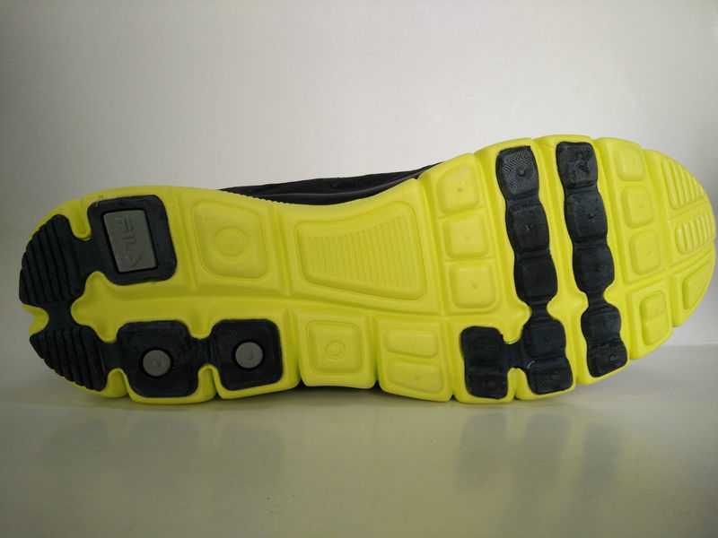 Men's Yellow Black Md Outsole Sports Shoes