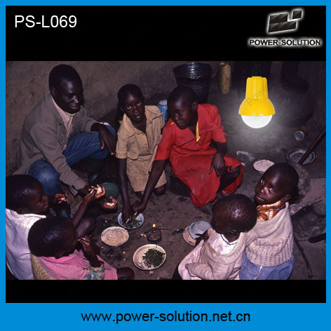 Solar Lamps and Lanterns with Mobile Phone Charger with a Bulb for Family