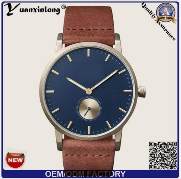 Yxl-017 Simple Two Needles and a Half Small Hands Waterproof Ultra Slim Men's Quartz Watch