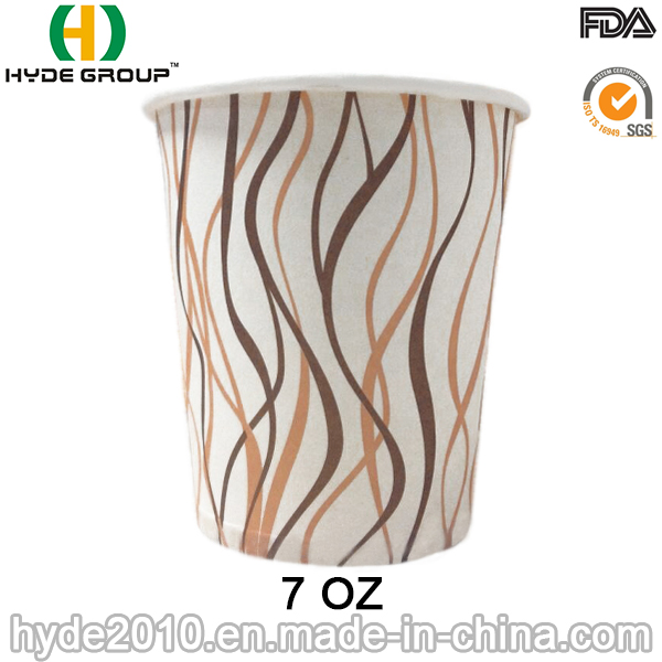 Disposable Paper Coffee Cup, Single Wall Paper Cup (7 oz-7)