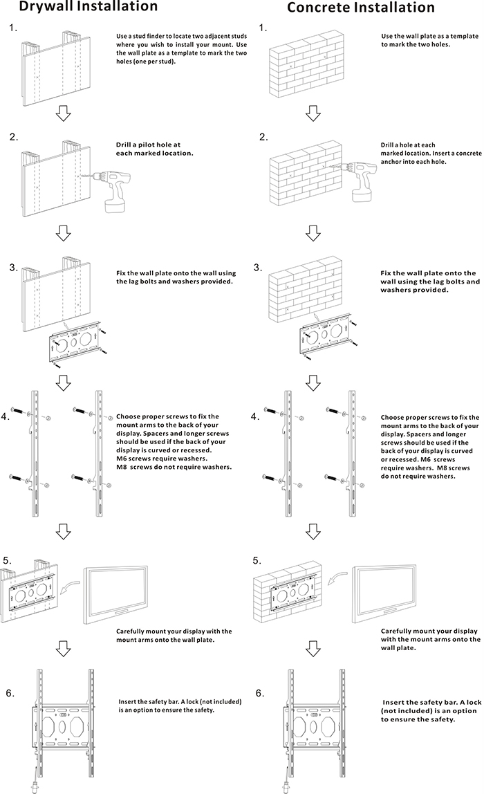 LCD and Plasma TV Wall Mount for 30-60-Inch Tvs 400 X 400mm