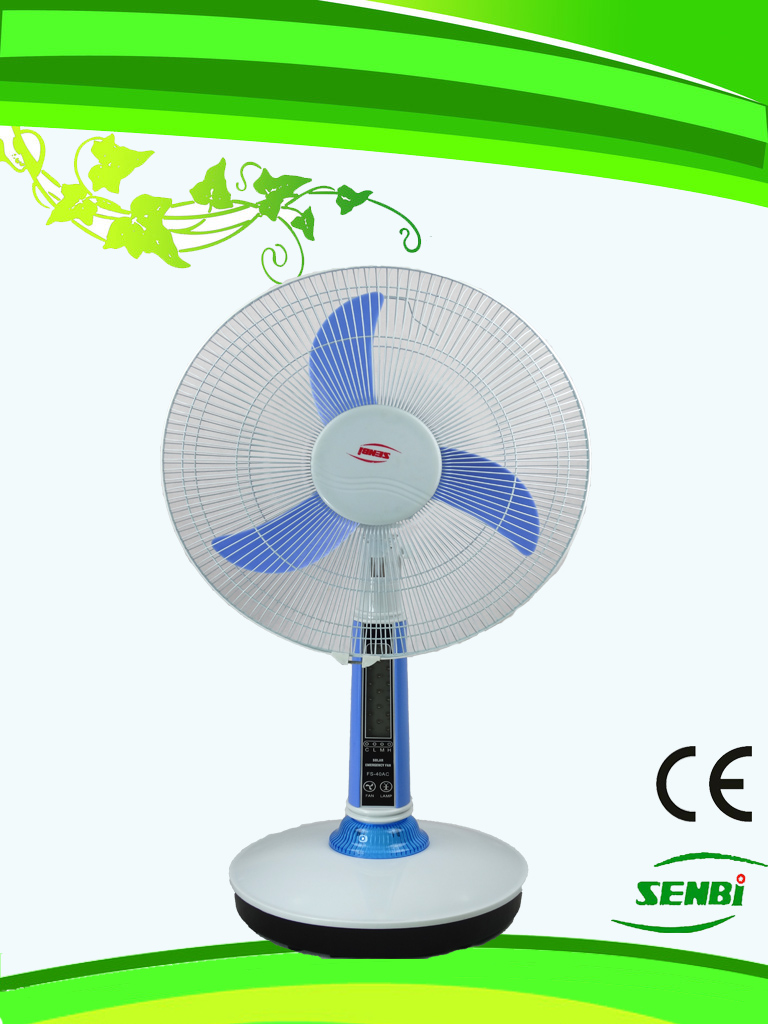 16 Inches DC 12V Rechargeable Fan Solar Table Fan FT-40DC-H3