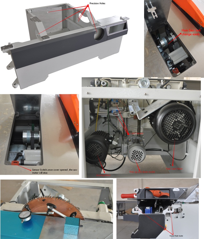 Customizable Voltage Sliding Table Saw/Sliding Table Panel Saw