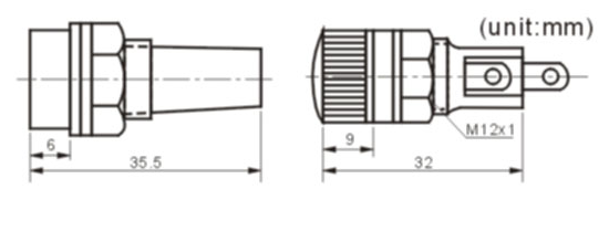 Porcelain Fuse Holder for 5*20mm 6*30mm 6A 10A 250V