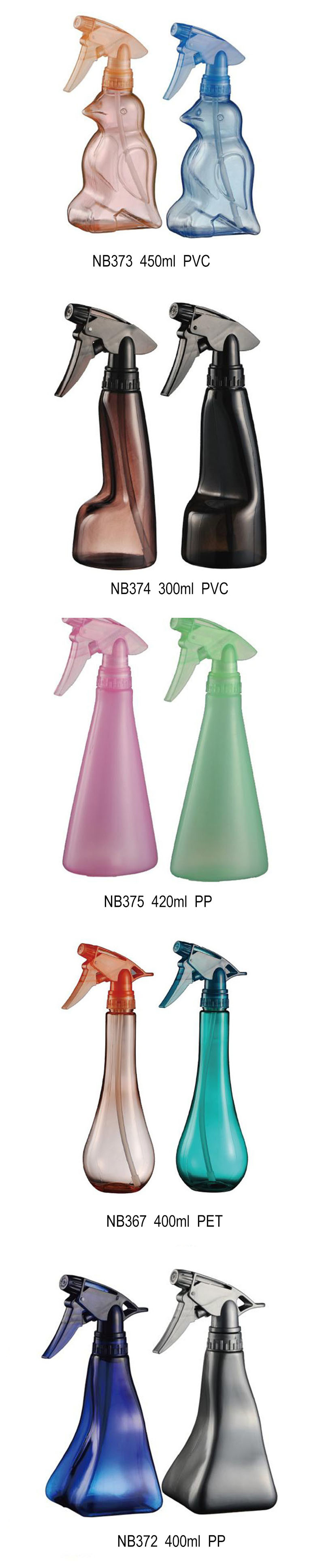 Plastic Trigger Sprayer Bottle for House Cleaning 400ml (NB367)