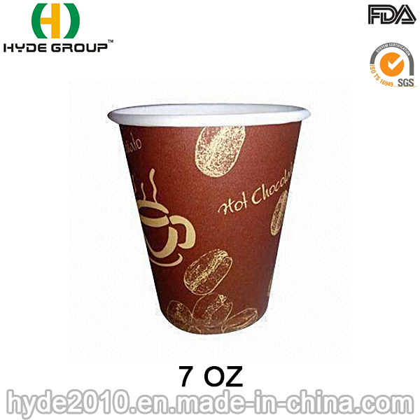 Single Wall Cheapest Hot Paper Coffee Cup with Logo (7 oz-8)