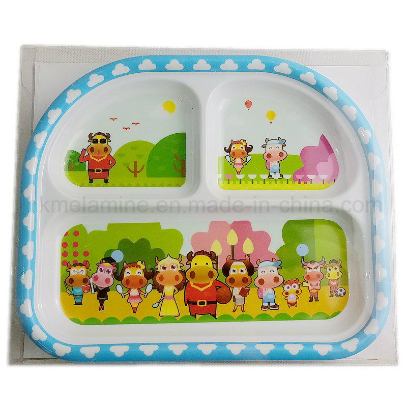 9.5inch Kids Melamine Meal Plate (PT195)