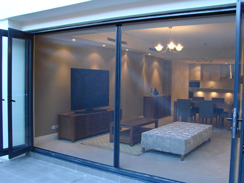 Energy Saving Low E Glass Folding Aluminum Doors