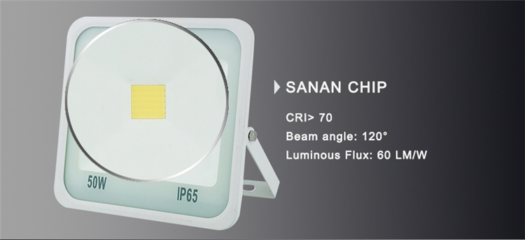 Sanan Chip High Lumen 70-80lm/W White Reflector COB Floodlight Fixture