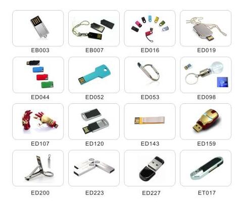 Metal USB Key Shape Drive Memory Stick USB Flash Disk (EM012)