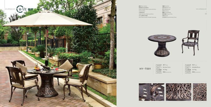 Outdoor Cast Aluminium Table (HY-T005)