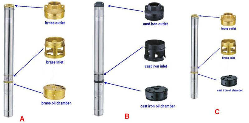 4sdm Centrifugal Submersible Water Pump 3HP/4HP