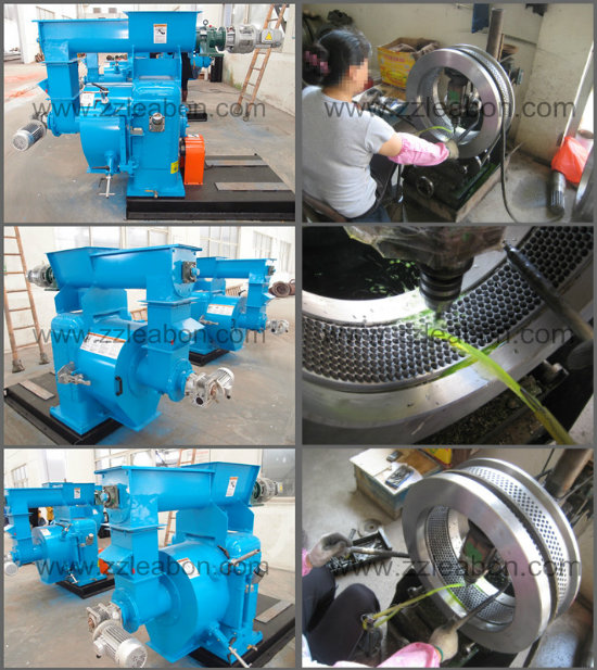 Gearbox Driven Ring Die Biomass Wood Pellet Mill Machine