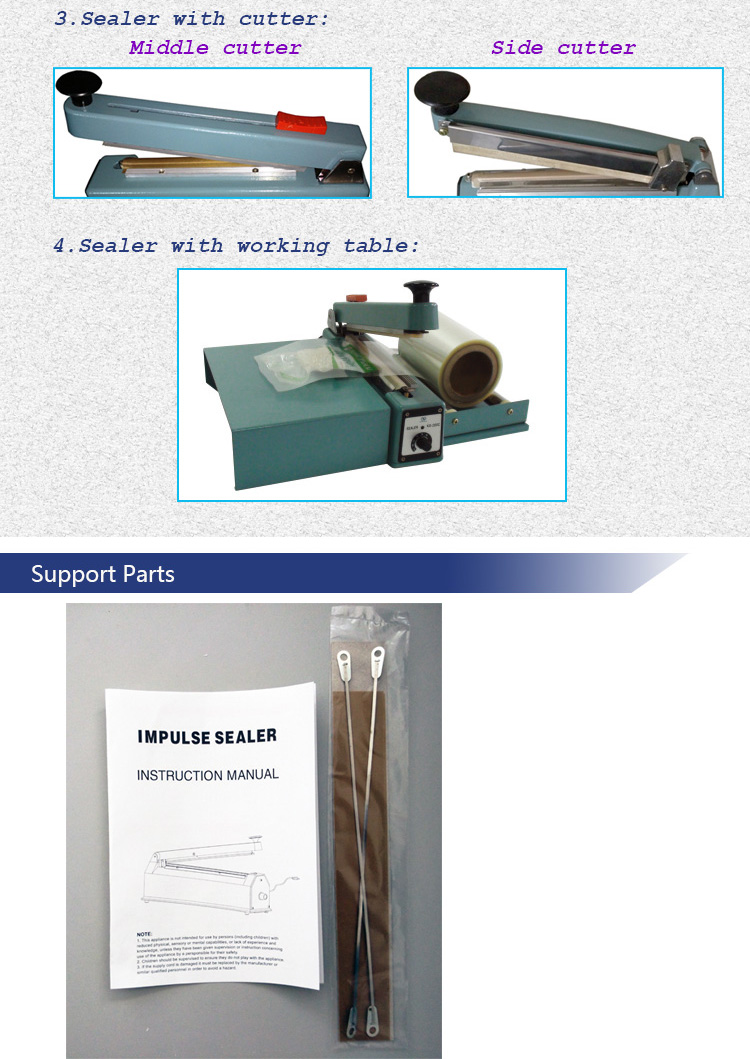 Hand Hold Sealer with Aluminum and Copper Transformer for Packing Bags with Ce Certificate