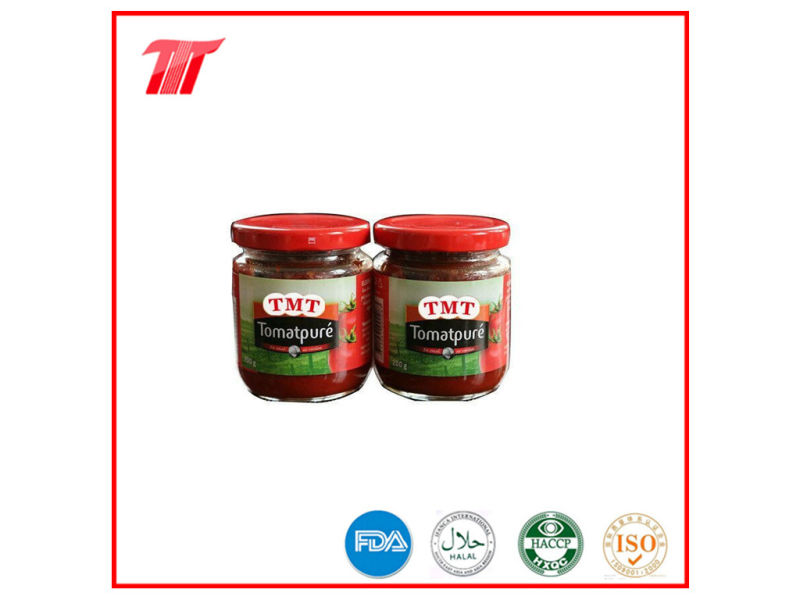 Organic Tomato Paste in Can, in New Packaging Glass Jar Tomato Paste