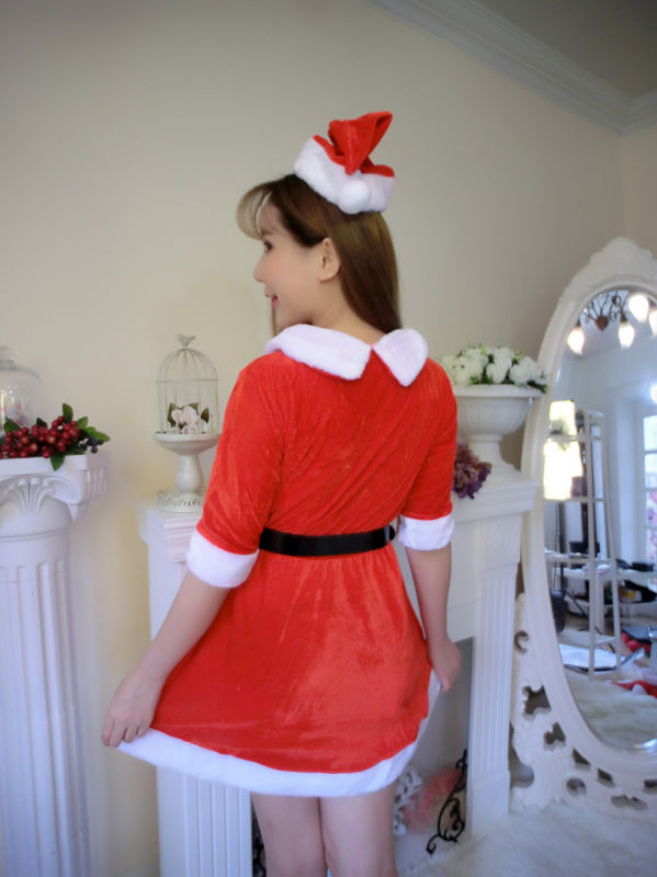 Girl Christmas Lingerie Christmas Show Santa Claus Cosplay Uniform