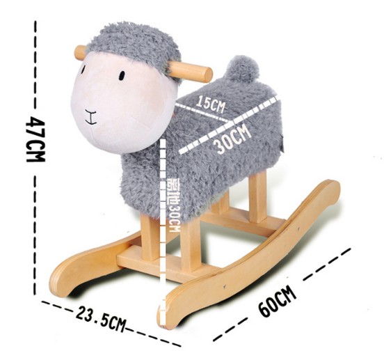 Factory Supply Rocking Horse Toy- Lamb Rocker