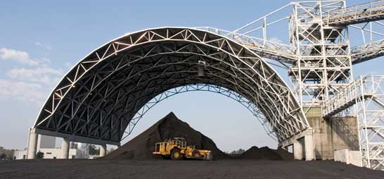 Low Cost Safety Dome Coal Storage of Power Plant