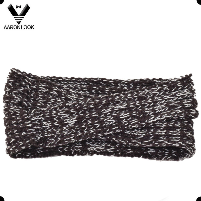 Fashion Melange Yarn Cross Knitting Winter Warm Hairband