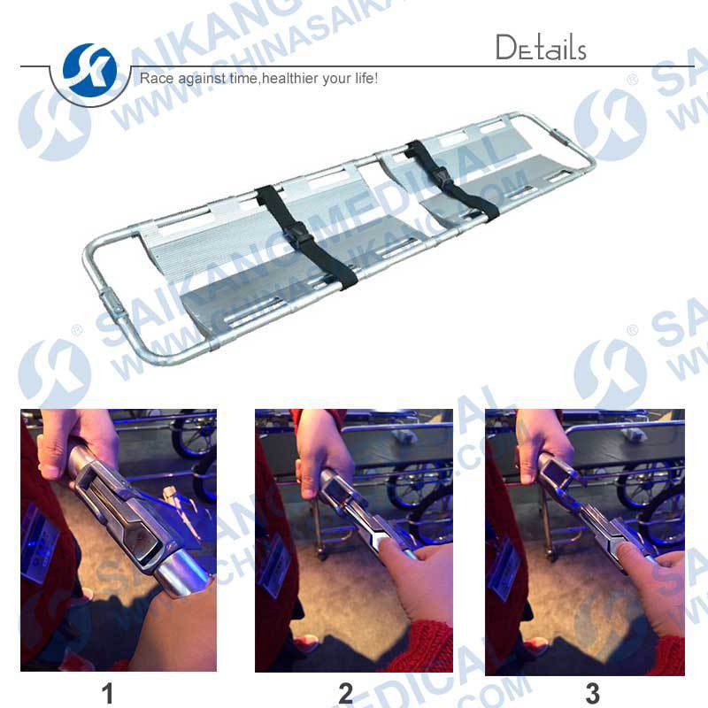 Colored Aluminum Scoop Stretchers (CE/FDA/ISO)