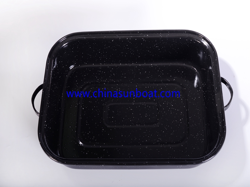 Enamel Baking Tray with Handle