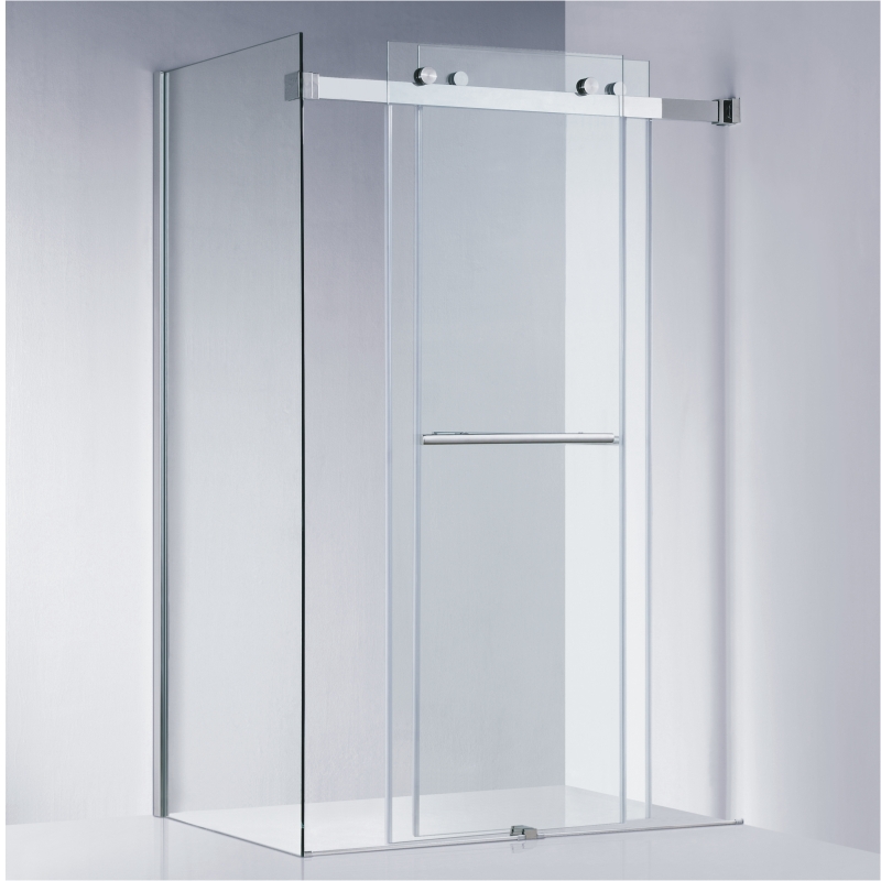 Frameless Sliding Shower Screen with 304#SUS Hardware (A-KW021-D)