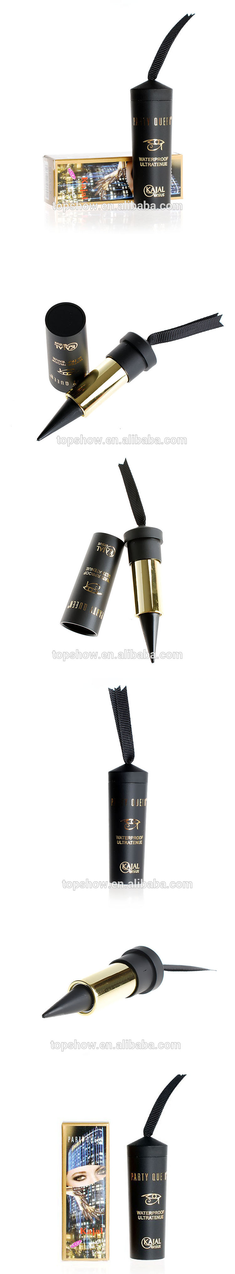 New Package Party Queen Kajal Black Waterproof Solid Eyeliner