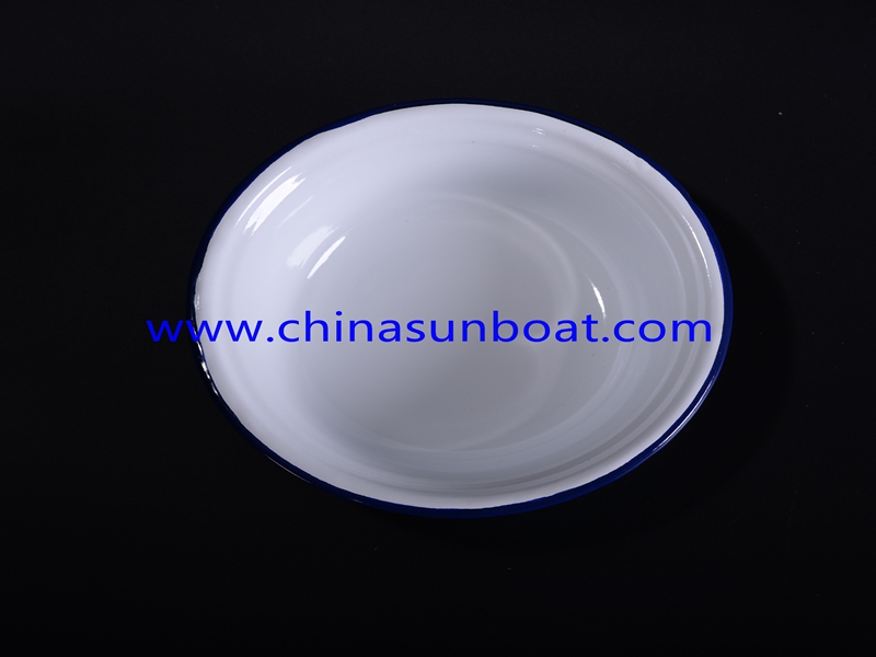 Enamel Round Butter/Food/Fruit Dish Sets for Hotel