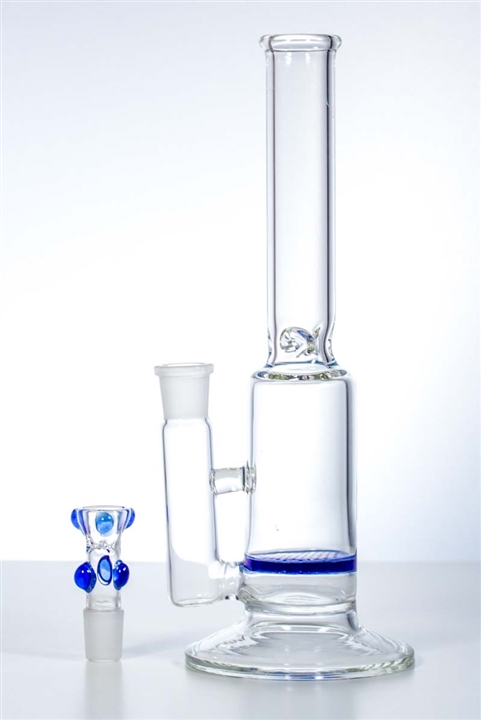 Single Blue Honeycomb Water Hookah Glass Smoking Water Pipes (ES-GB-321)