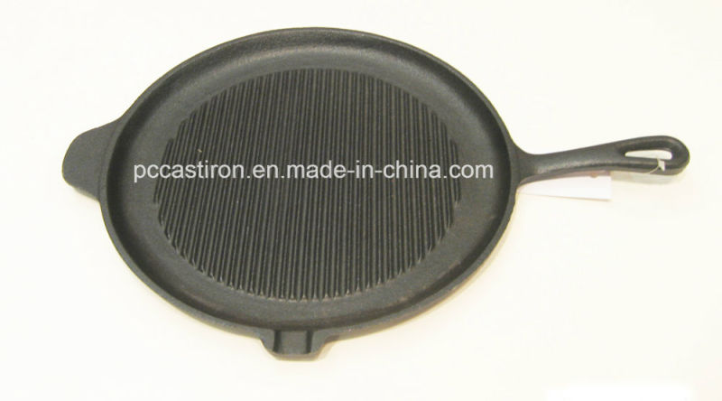 Vegetal Oil Coating Cast Iron Frypan Dia 15cm 16cm 20cm