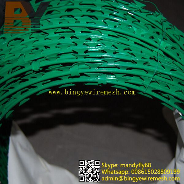 PVC Coated Concertina Razor Wire