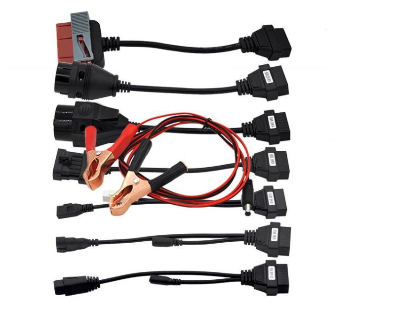 Obdii 8 Pieces Diagnostic Cables Full Set Adapters for Tcs Cdp PRO Cars