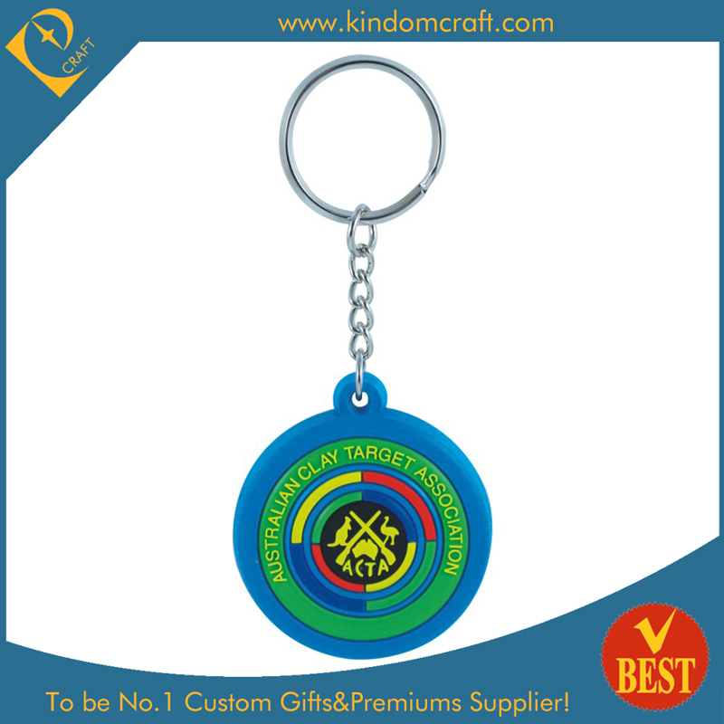 China High Quality Personal Design PVC Key Ring for Publicity with Factory Price