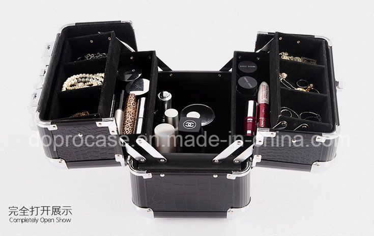 Medium Size Crocodile PVC Mateiral Makeup Storage Box (SACMC105)