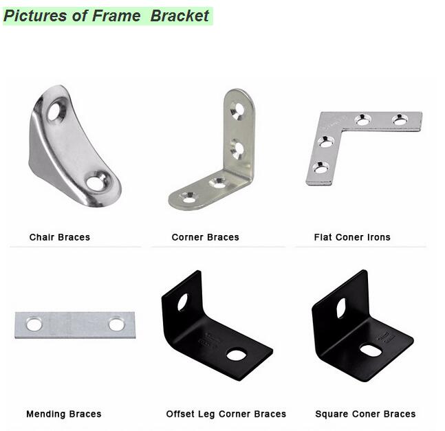 Angle Corner Bracket Made of Galvanized Steel with Powder Coating