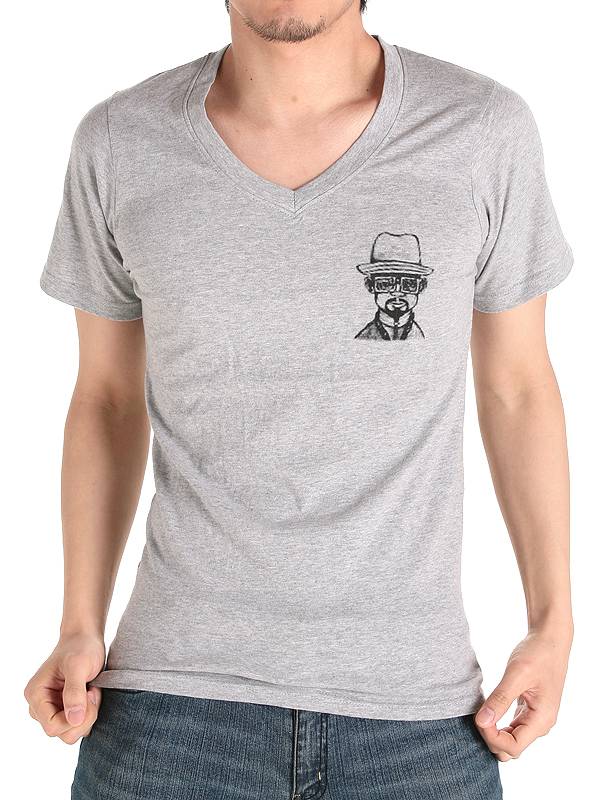 Custom Logo Cotton V Neck Summer Wholesale Fashion Men T Shirt