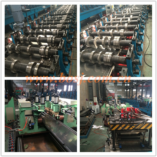 Supermarket Steel Shelf Storage Deck Panel Roll Forming Machine