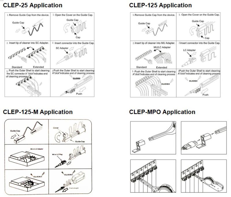 One-Click Fiber Optic Cleaner Pen Series