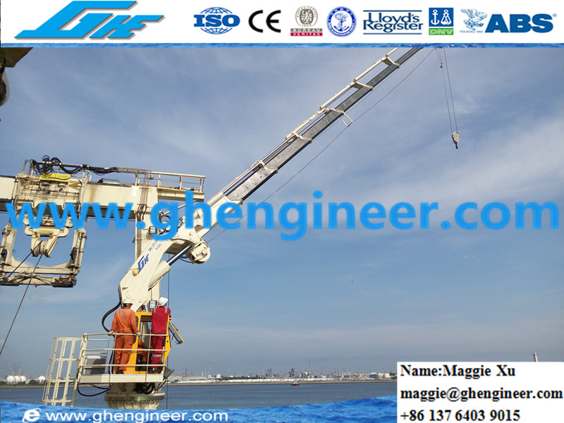 Electric Telescopic Hydraulic Marine Jib Crane