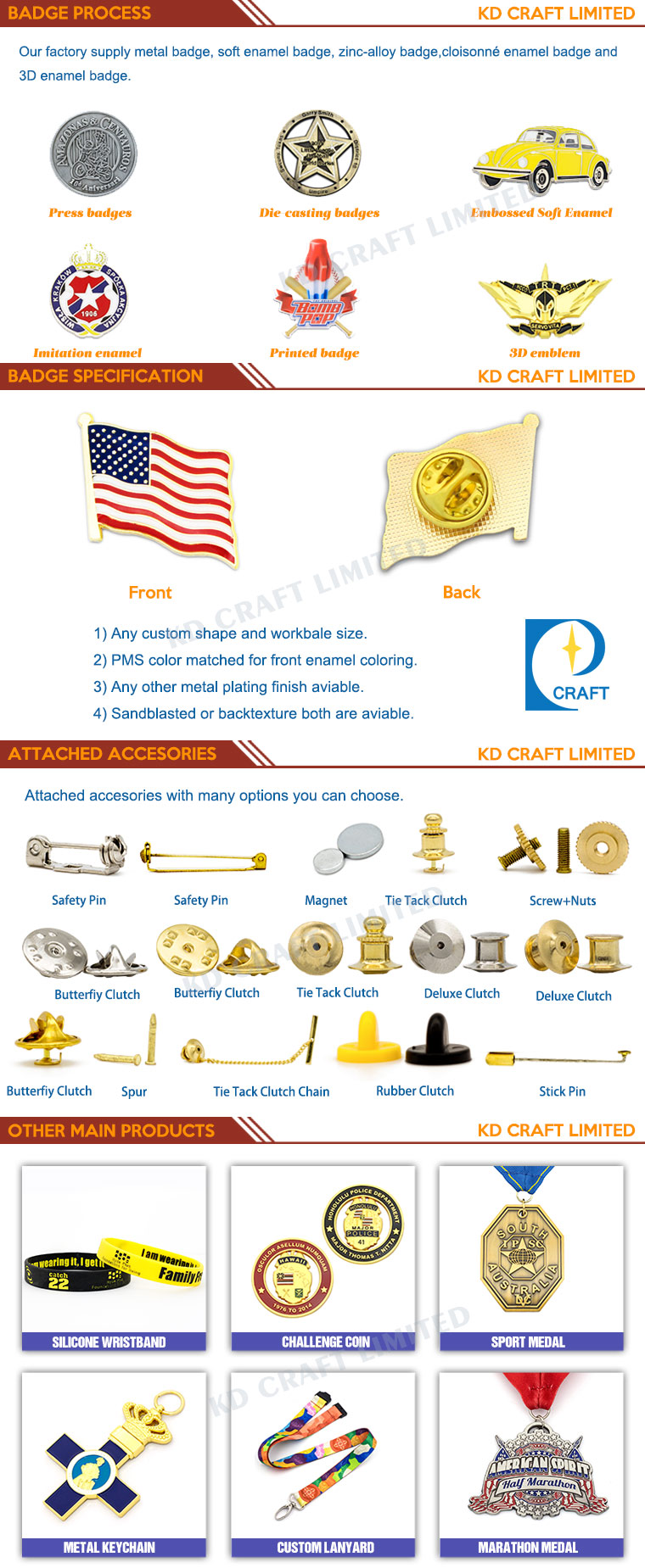 Iba Customized Pin Badge in Good Quality with Gold Plating