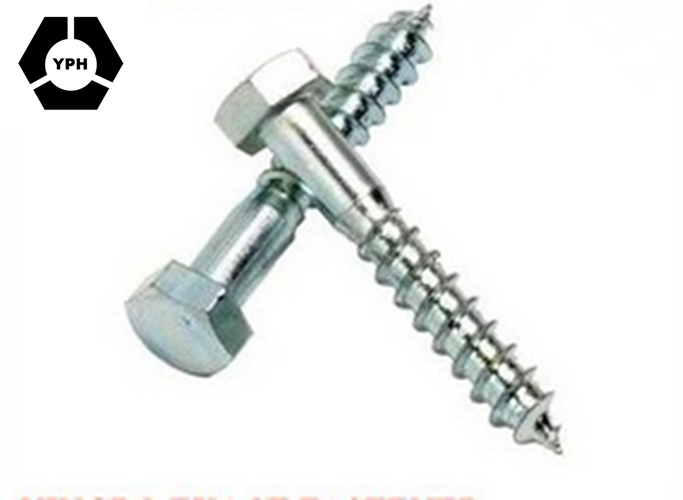 High Quality Cheap Zinc Hex Head DIN571 Wood Screw