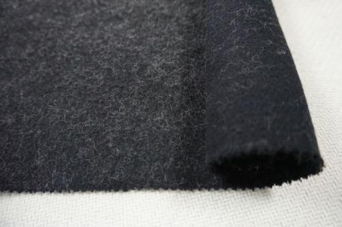 Black and White Wool Fabric with Others