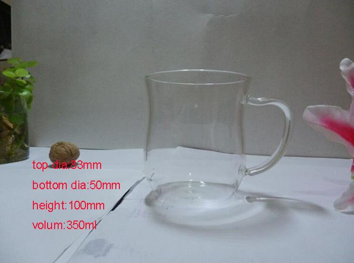 Office Cup High Borosilicate Glass Single Wall Coffee Cup Water Mug for Gifts